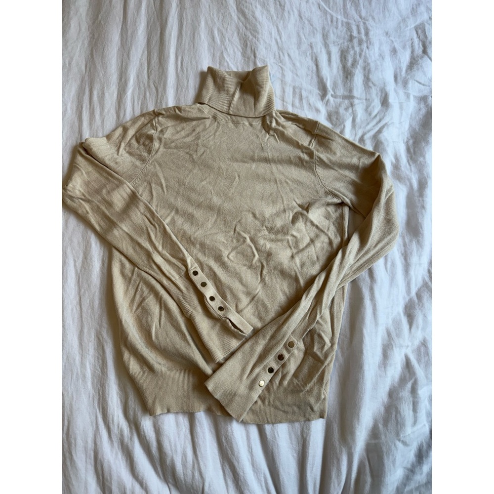 Zara Beige Turtleneck Sweater